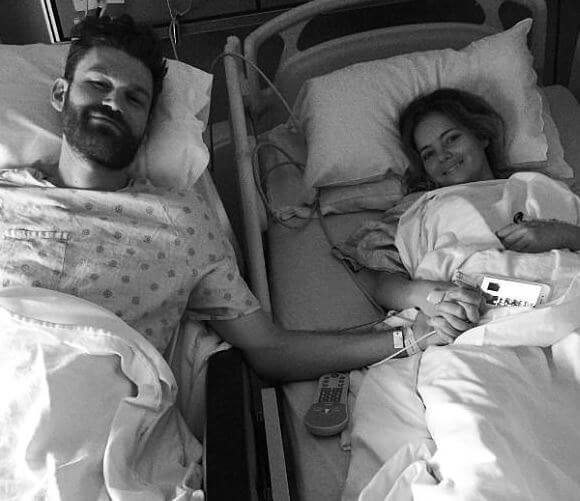 Fianna Francis Masterson mother Bijou Phillips with her donor at Rush University Medical Center in 2017.